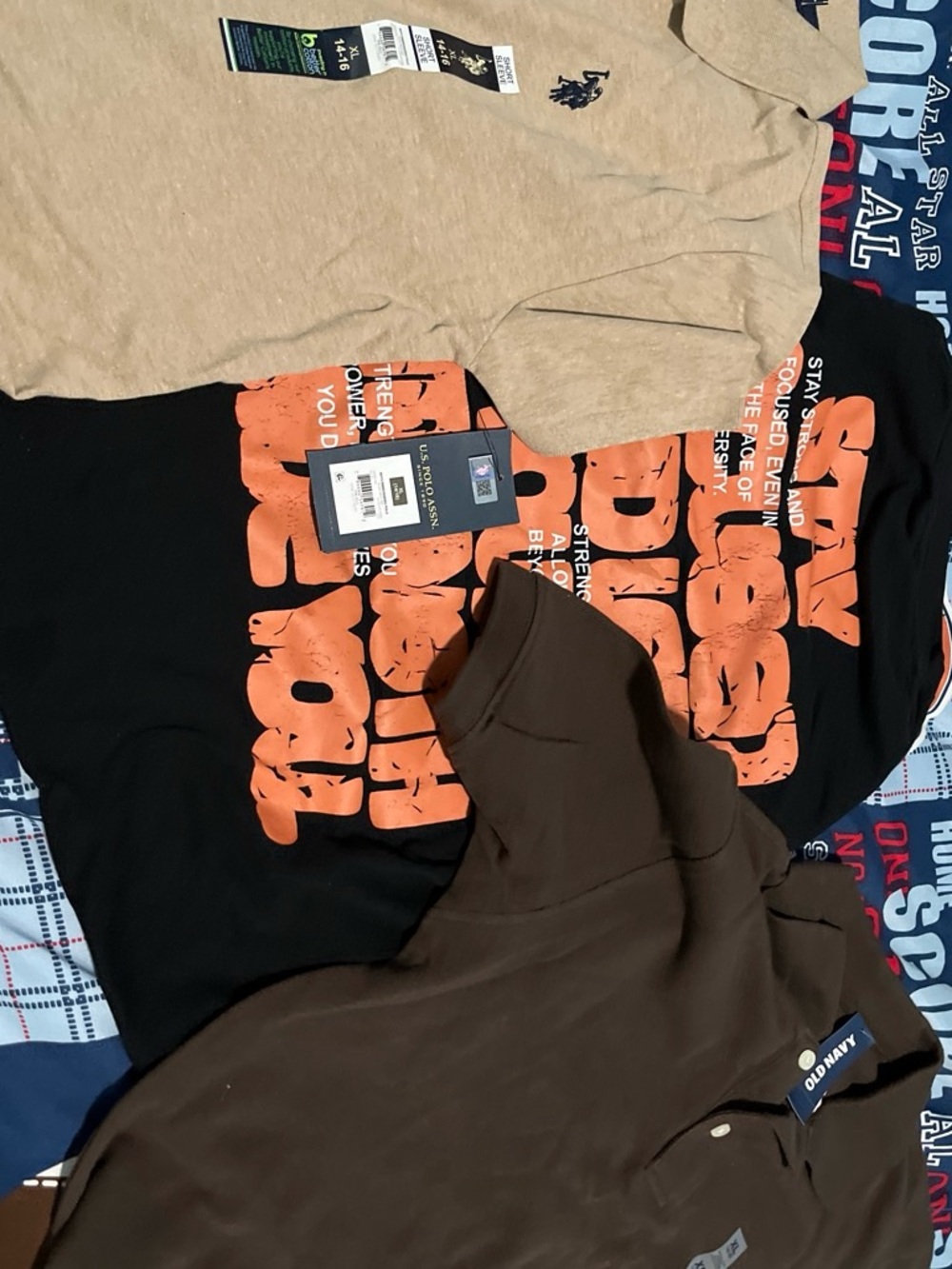 Bundle of Polo Shirt,old navy, and graphic tee - Classic Short Sleeve